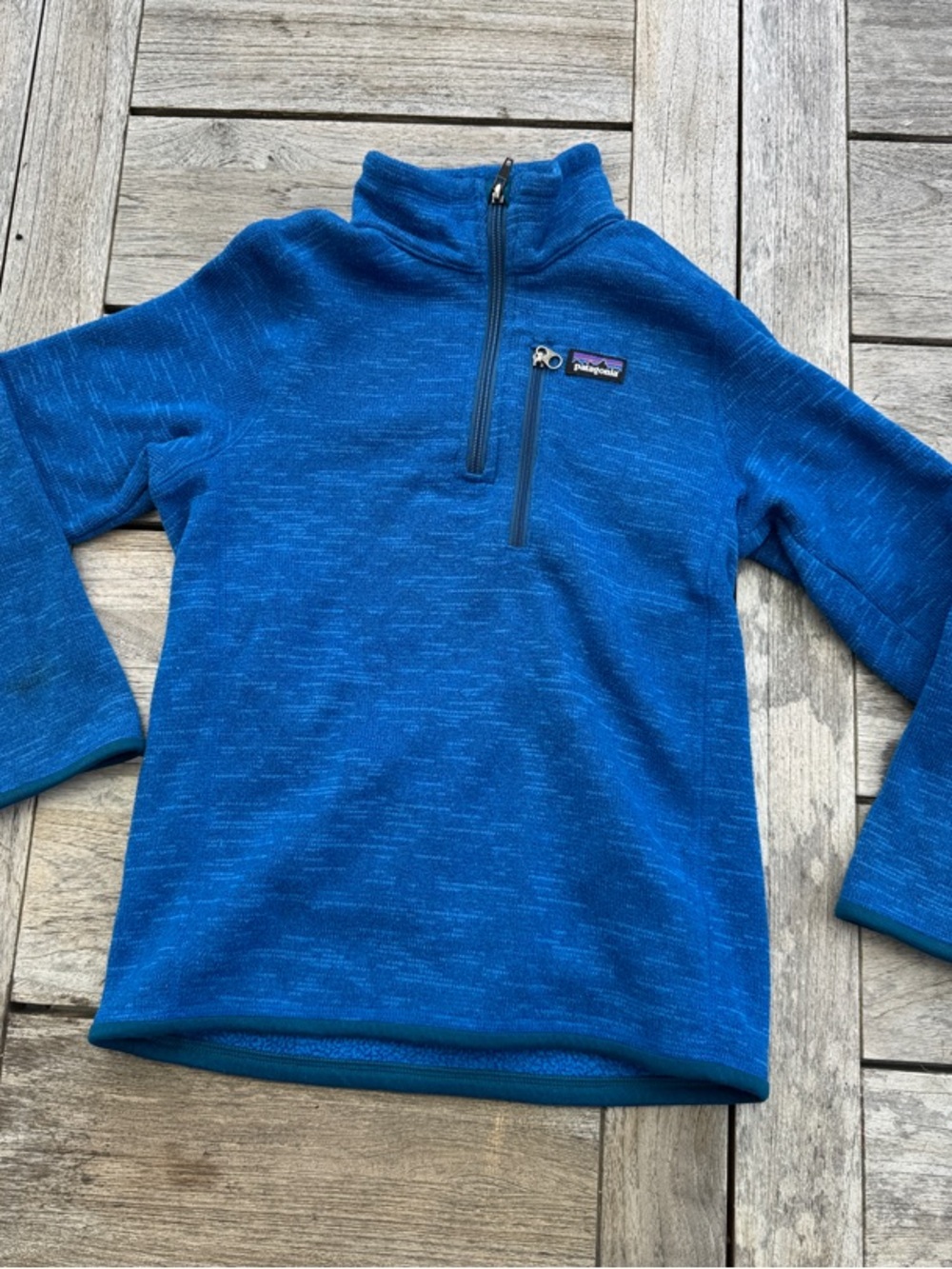 Patagonia Kids Blue Half-Zip Pullover Fleece